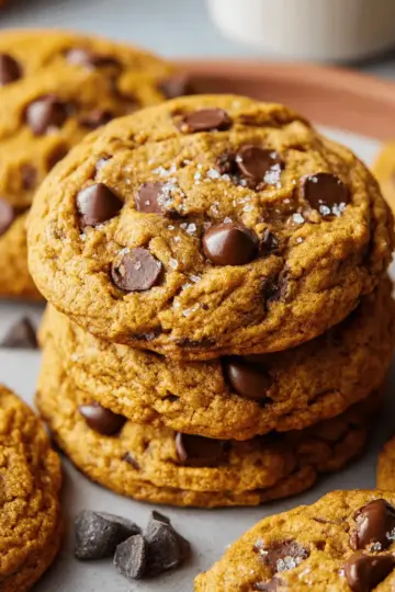 Brown Butter Pumpkin Chocolate Chip Cookies