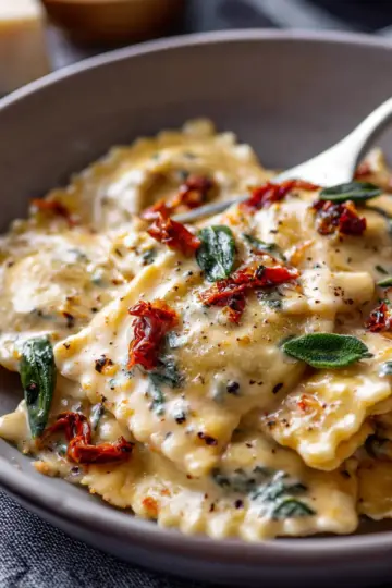 Creamy Tuscan Ravioli