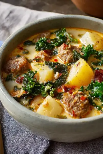 Sausage, Potato and Kale Soup
