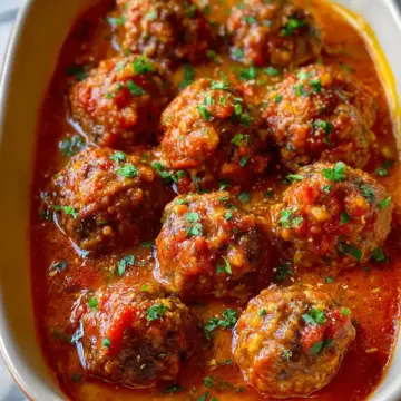 Easy Baked Porcupine Meatballs