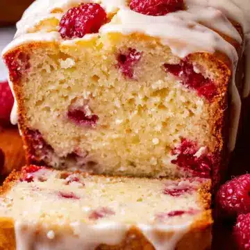 Glazed White Chocolate Raspberry Loaf