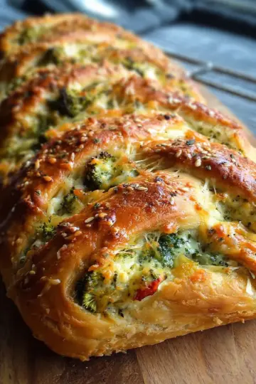 Pampered Chef Chicken Broccoli Braid
