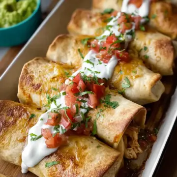 Baked Chicken Chimichangas