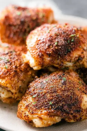 Crispy Baked Chicken Thighs