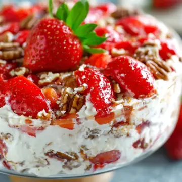 Strawberry Pecan Pretzel Salad