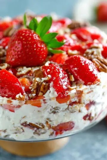 Strawberry Pecan Pretzel Salad