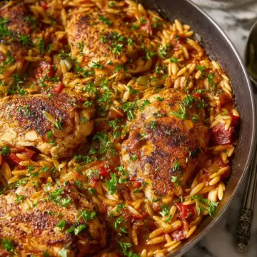 One Pot Cajun Chicken and Orzo