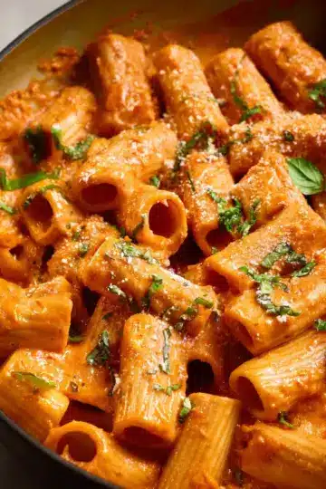 Creamy Tomato Rigatoni Pasta
