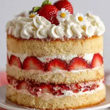 Strawberry Shortcake Layer Cake Recipe