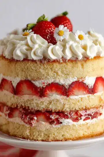 Strawberry Shortcake Layer Cake Recipe