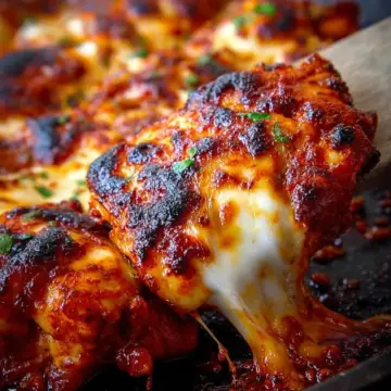 Fire chicken with cheese