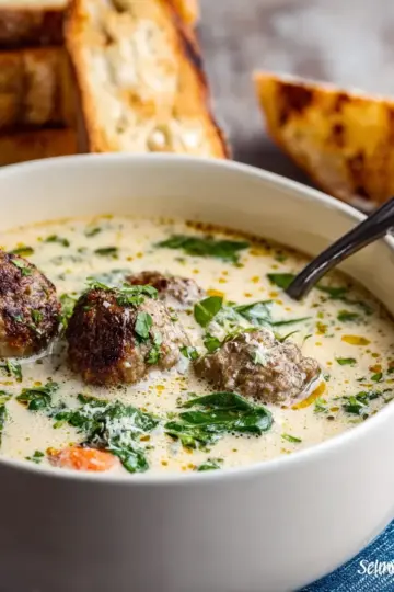 Creamy Italian Meatball Soup