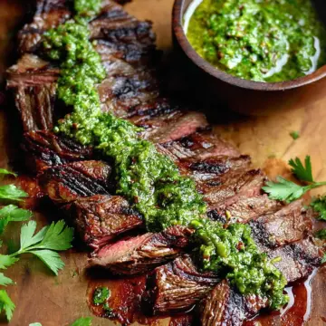 Skirt Steak Marinade with Chimichurri Recipe