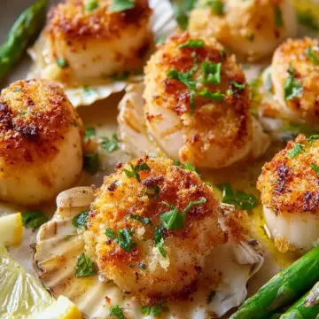 Awesome Baked Sea Scallops