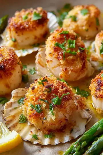 Awesome Baked Sea Scallops
