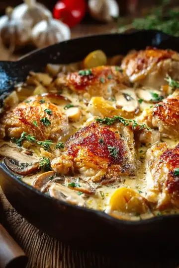 French Chicken Casserole à la Normande