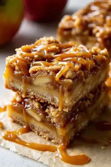 Salted Caramel Apple Pie Bars