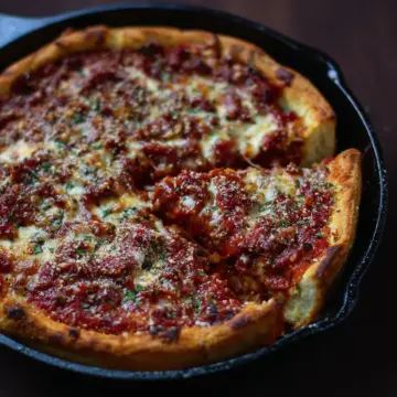Simple Deep Dish Pizza