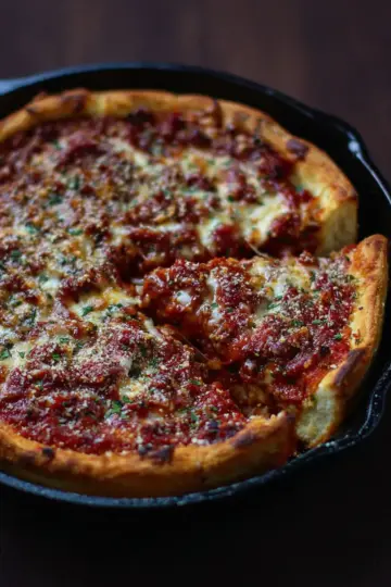 Simple Deep Dish Pizza