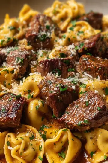 Creamy One-Pan Steak Bite Tortellini: Weeknight Magic