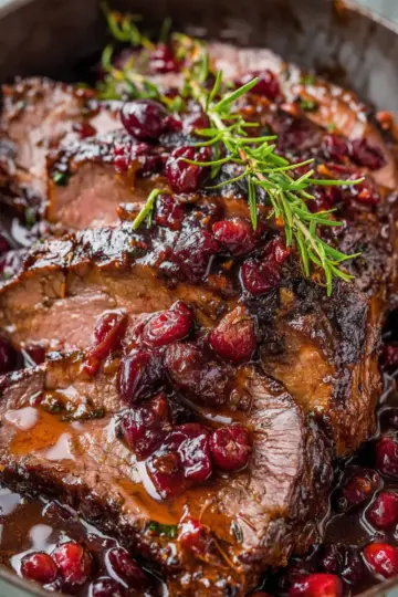 Cranberry Balsamic Roast Beef