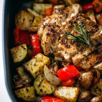 Healthy Air Fryer Chicken and Veggies