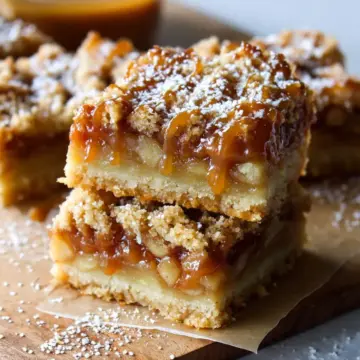 Salted Caramel Apple Pie Bars