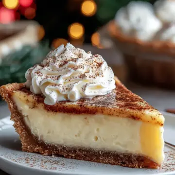 Amazing Christmas Eve Cinnamon Vanilla Custard Pie Delight