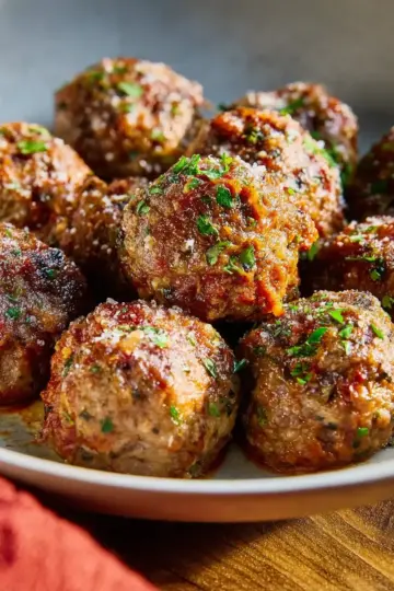Italian Baked Meatballs