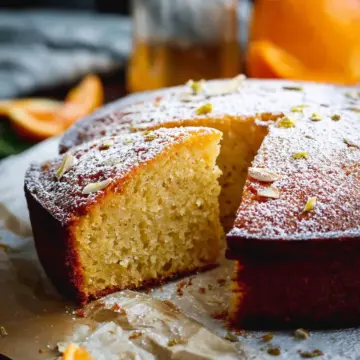 Cardamom Spiced Orange Olive Oil Cake