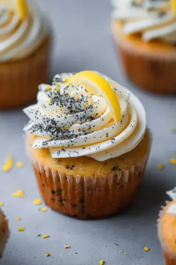 Lemon and Poppyseed Cupcakes!