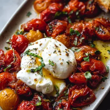 Roasted Tomatoes With Burrata