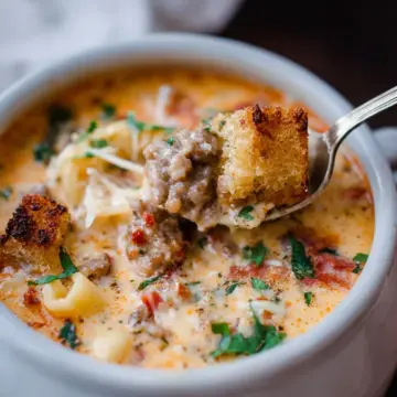 Creamy Parmesan Italian Sausage Soup