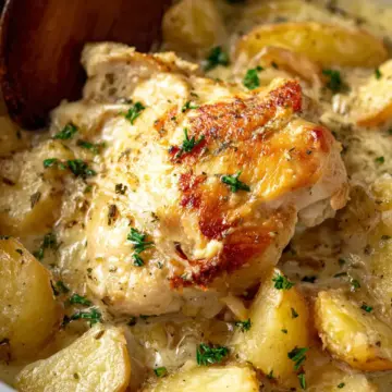 Crock Pot Garlic Parmesan Chicken and Potatoes