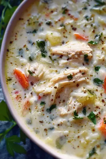 Creamy Chicken and Rice Soup