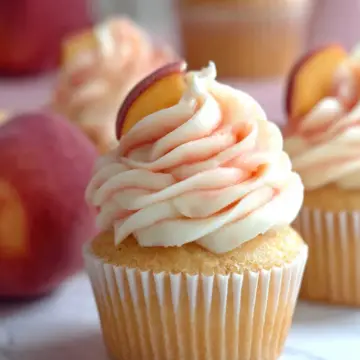 Peach Bellini Cupcakes