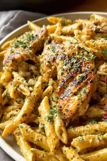 Garlic Parmesan Chicken and Pasta (One-Pan)
