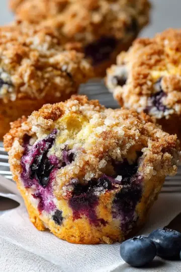 Gluten Free Blueberry Streusel Muffins
