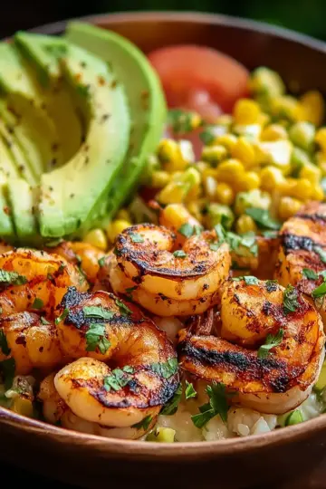 Grilled Shrimp Bowl with Avocado Corn Salsa (Easy, Flavor-Packed Recipe)