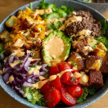 Loaded Burger Bowls