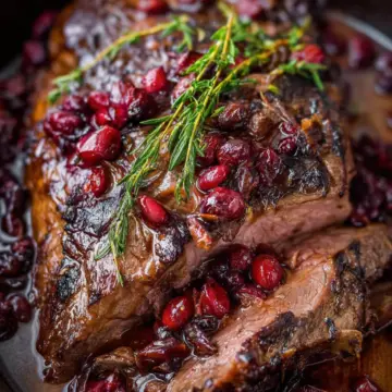 Cranberry Balsamic Roast Beef
