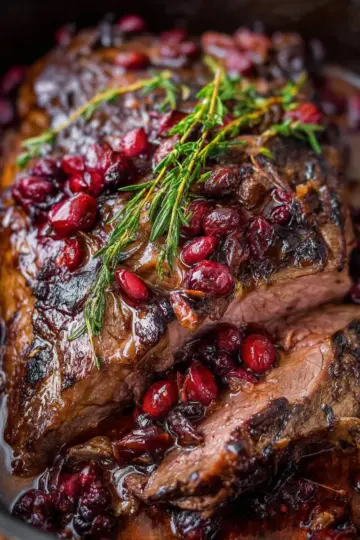 Cranberry Balsamic Roast Beef